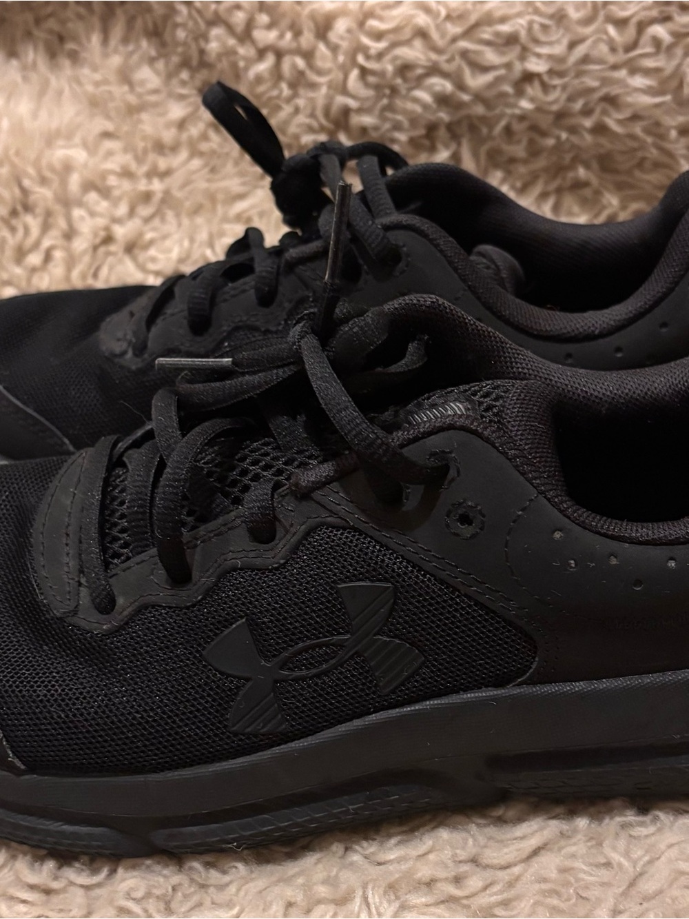 Under Armour Boy’s Black All-Black Training Sneakers